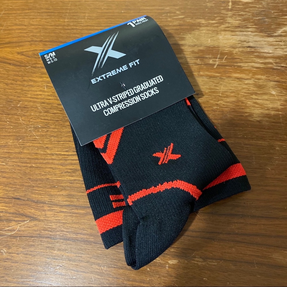 Red Extreme Fit Compression Socks